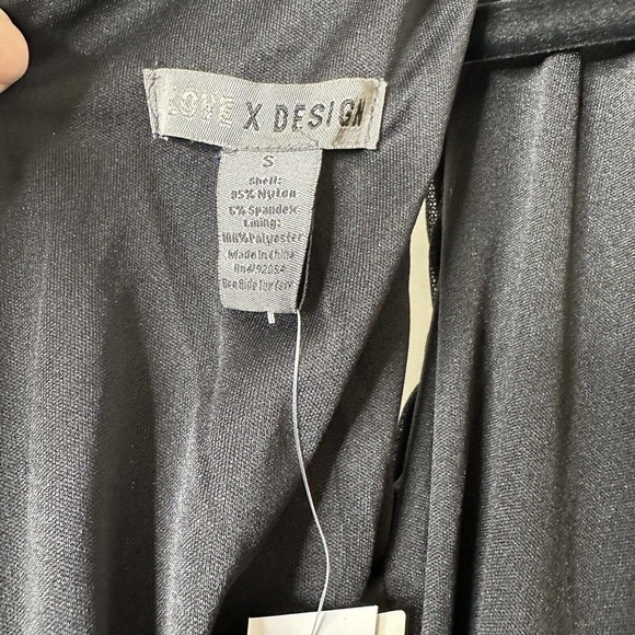 NWT Love by Design One Shoulder Ruched Bodycon Midi Dress Womens Black SZ Small - Picture 6 of 6